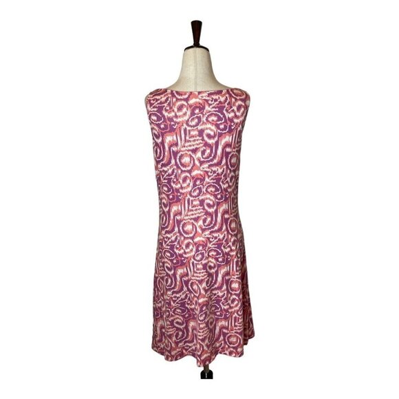 Title Nine Pink Geometric Print Sleeveless Cowl Neck Breeze Mini Dress XS - Picture 2 of 8